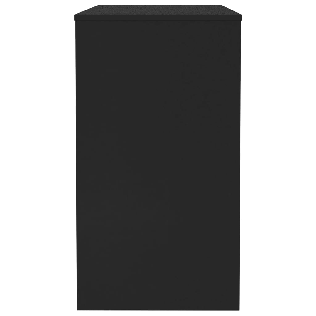 vidaXL Biurko, czarne, 90x40x72 cm, materiał drewnopochodny