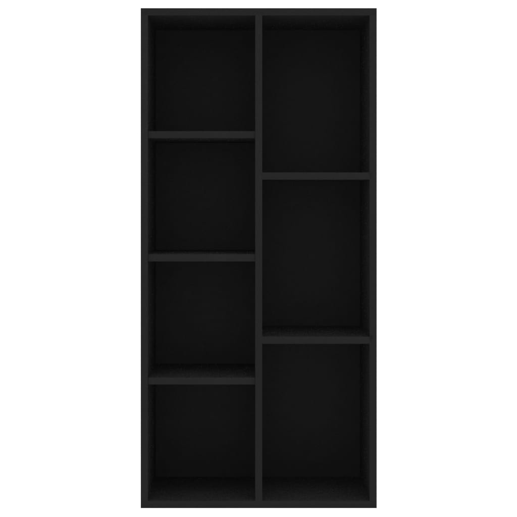 vidaXL Regał na książki, czarny, 50x25x106 cm, materiał drewnopochodny