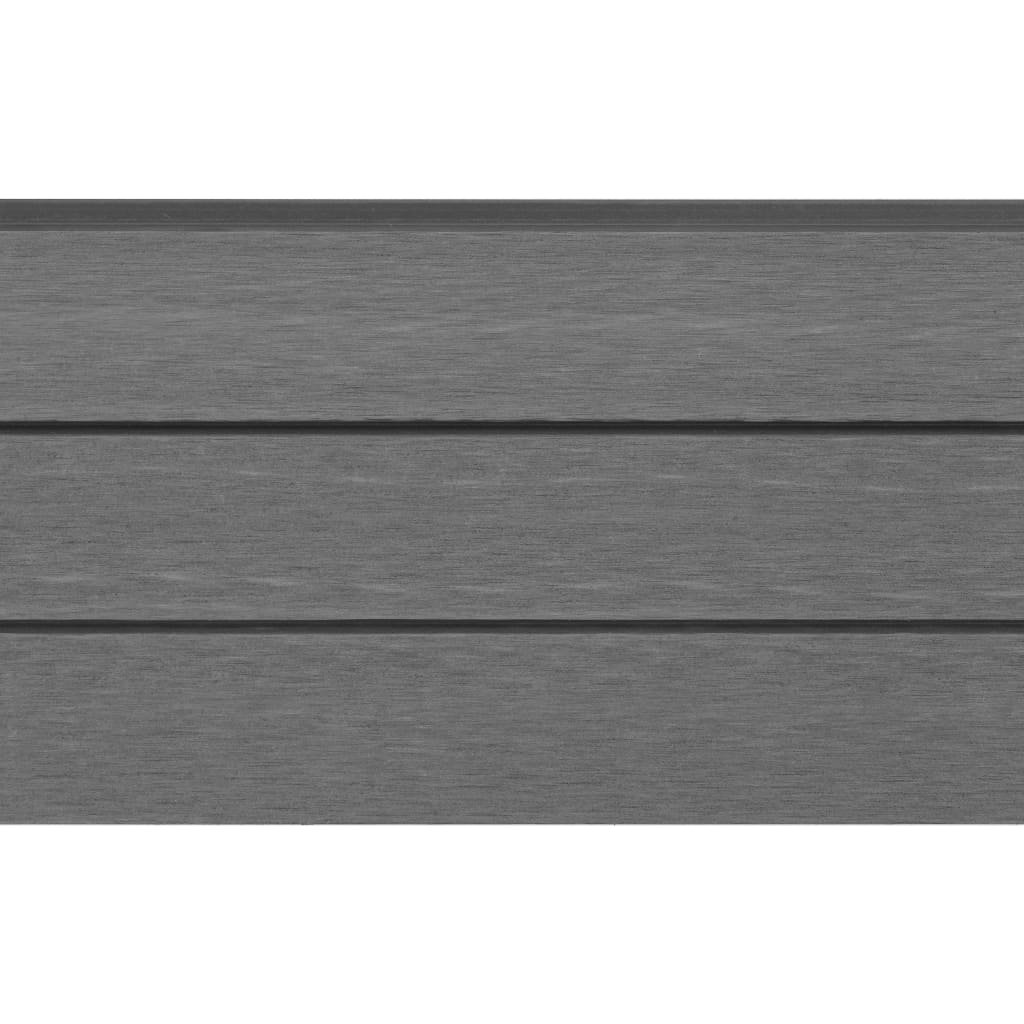 vidaXL Zamienne deski ogrodzeniowe z WPC, 9 szt., 170 cm, szare