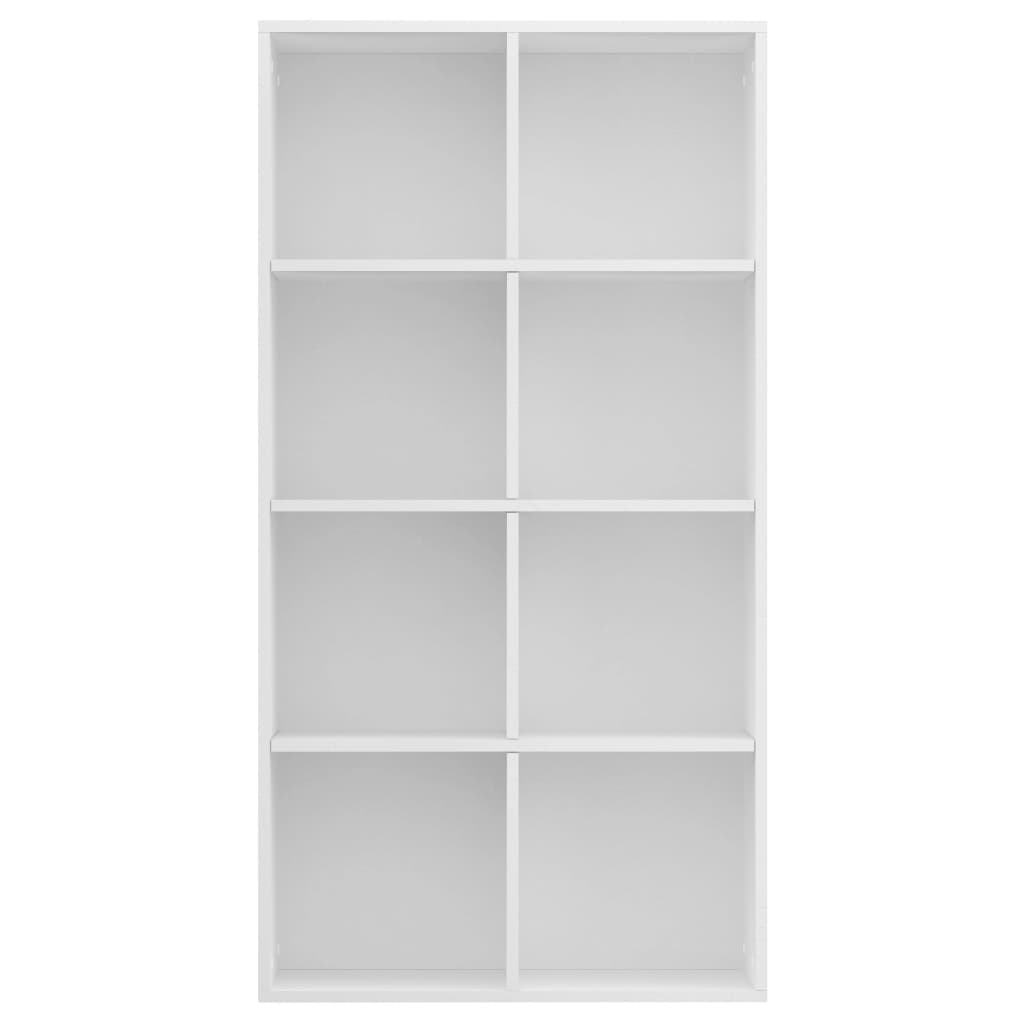 vidaXL Regał na książki, biały, 66x30x130 cm, materiał drewnopochodny