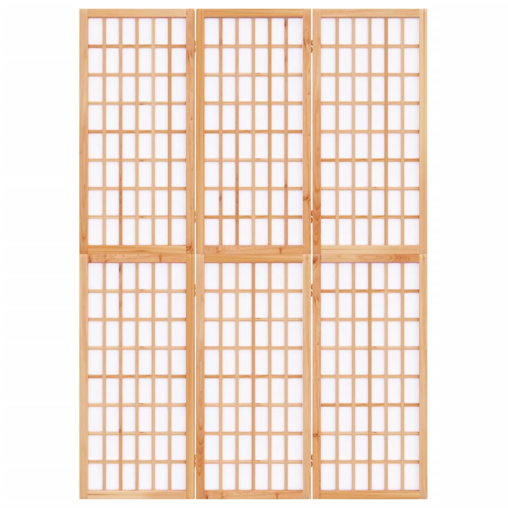 vidaXL Składany parawan 3-panelowy w stylu japońskim, 120x170 cm