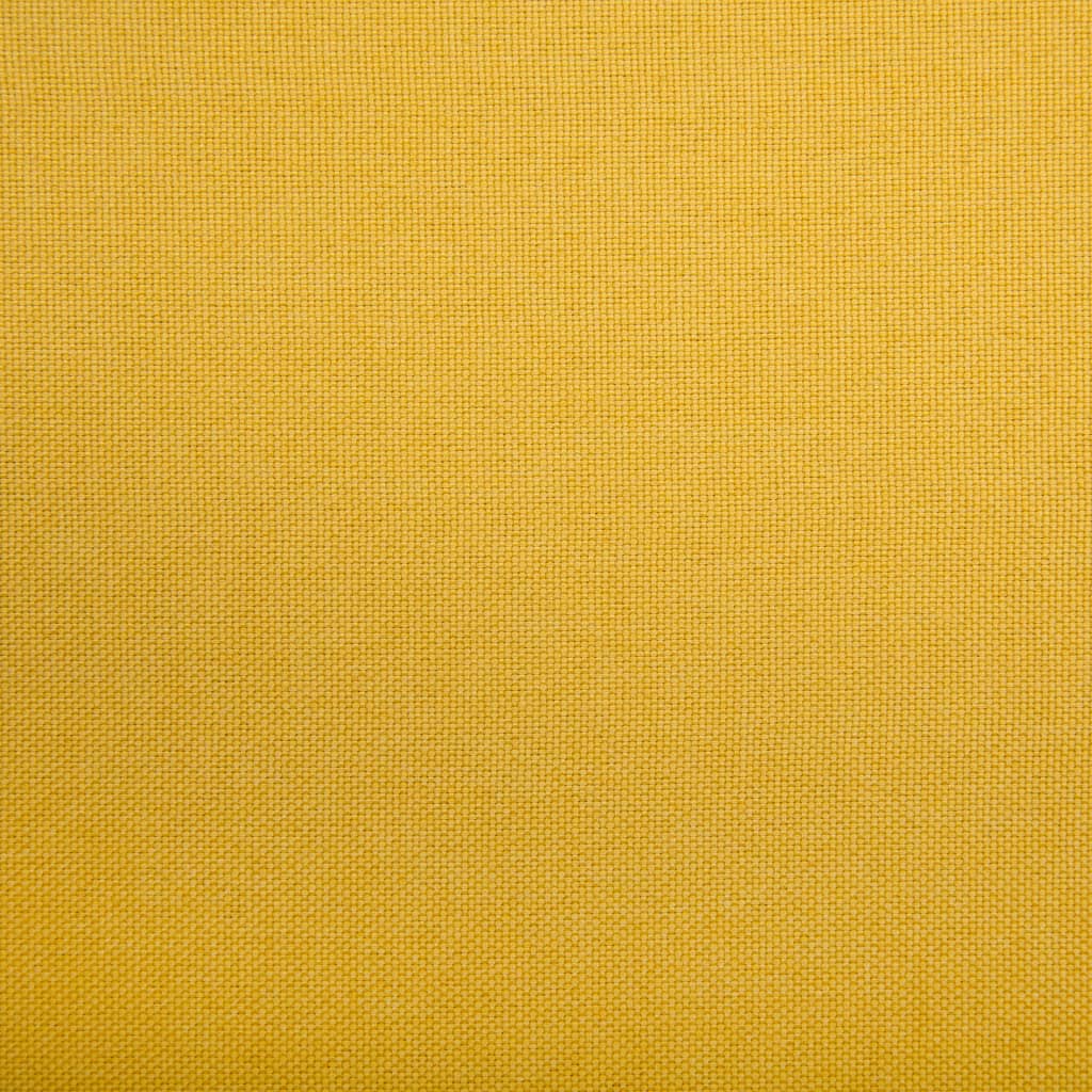 vidaXL 2-osobowa sofa tapicerowana tkaniną, 115x60x67 cm, żółta