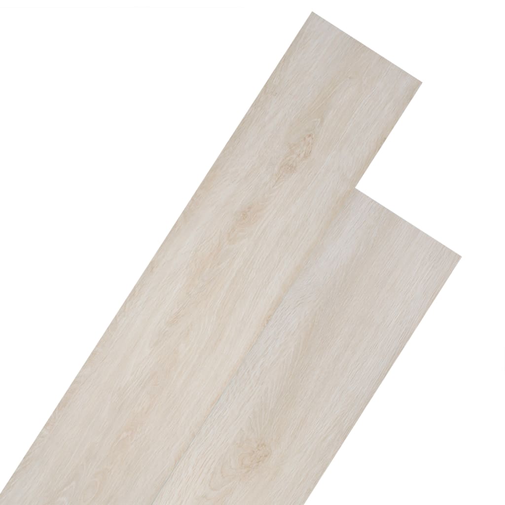 vidaXL Samoprzylepne panele podłogowe, PVC, 2,51 m², 2 mm, biały dąb