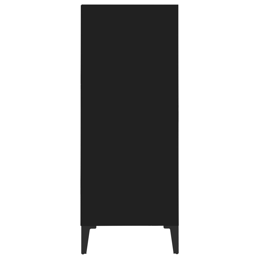 vidaXL Szafka, czarna, 57x35x90 cm, płyta wiórowa