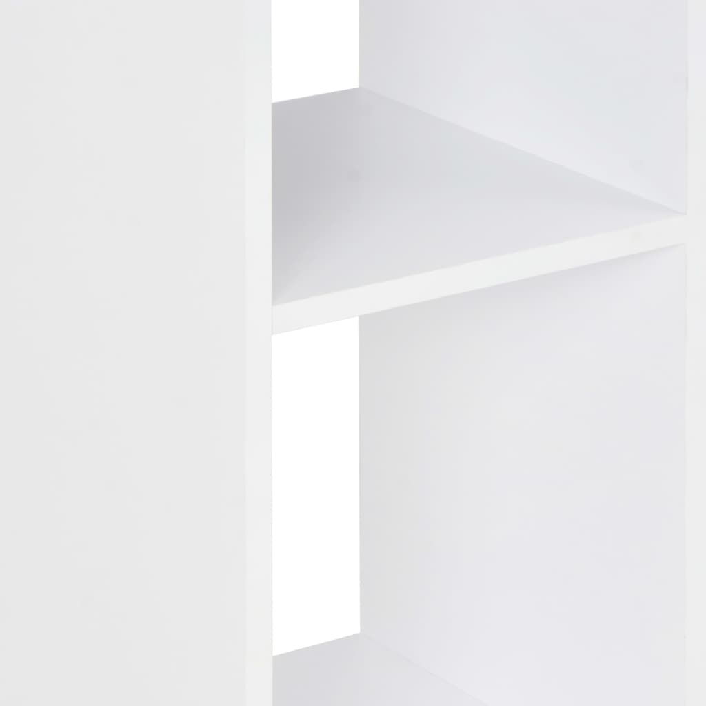vidaXL Stolik barowy, biel i antracytowa szarość, 60 x 60 x 110 cm