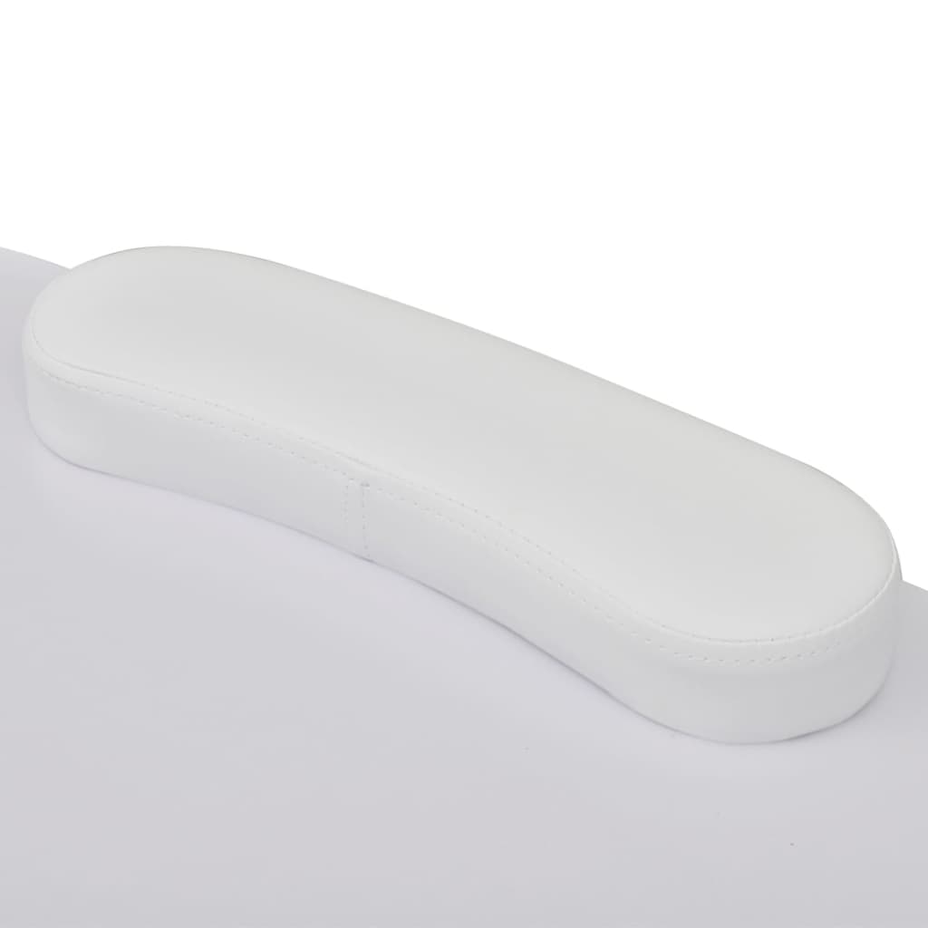 vidaXL Składany stolik do manicure z kółeczkami, biały
