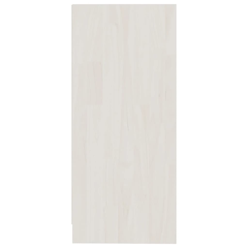 vidaXL Szafka boczna, biała, 35,5 x 33,5 x 76 cm, drewno sosnowe