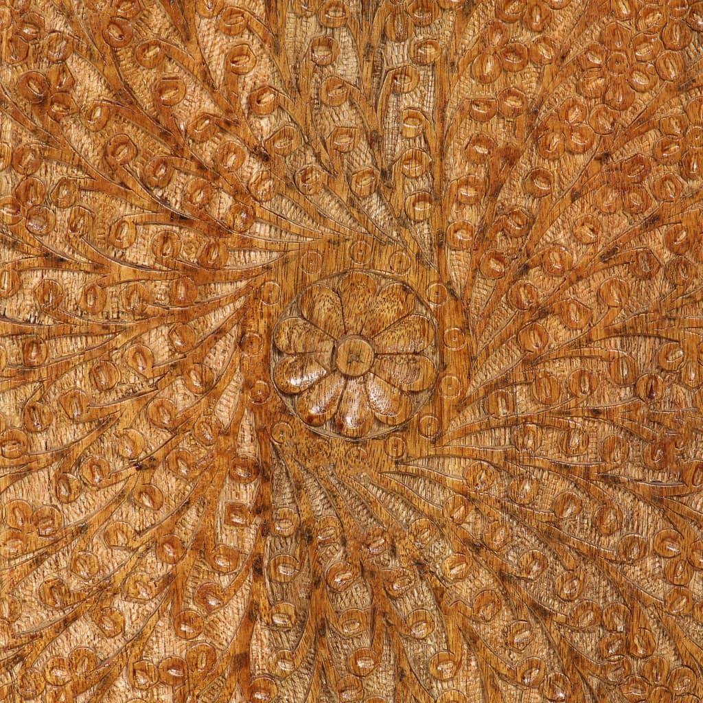 vidaXL Komoda z rzeźbionymi drzwiami, lite drewno akacji, 158x40x75 cm
