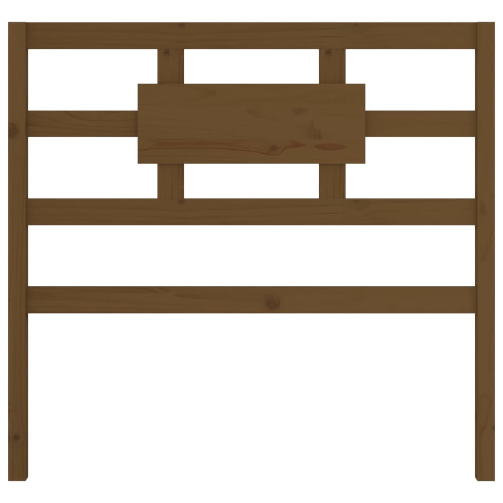 vidaXL Wezgłowie łóżka, miodowy brąz, 80,5x4x100, lite drewno sosnowe