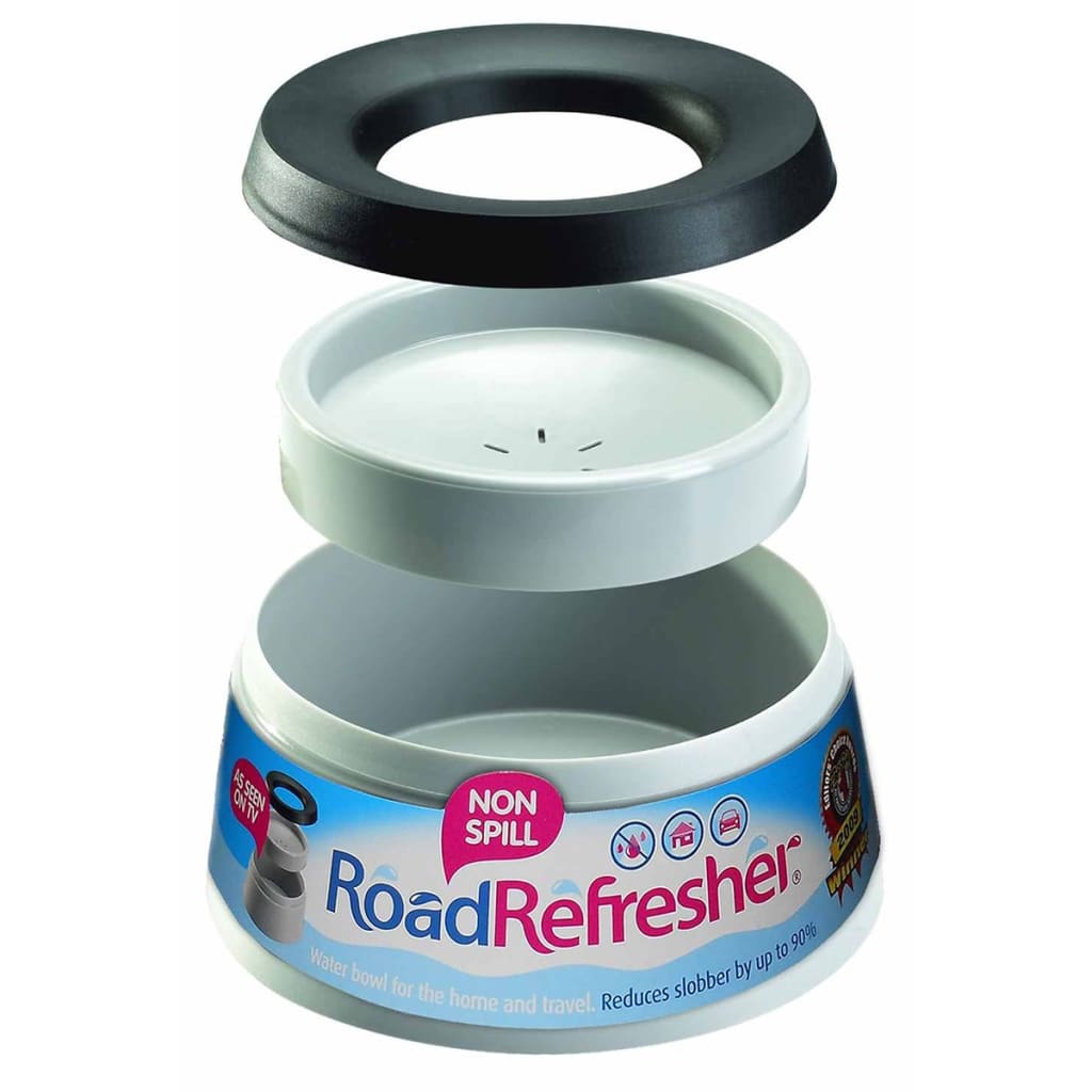 Road Refresher Nierozlewająca miska dla psa, mała, szara, SGRR