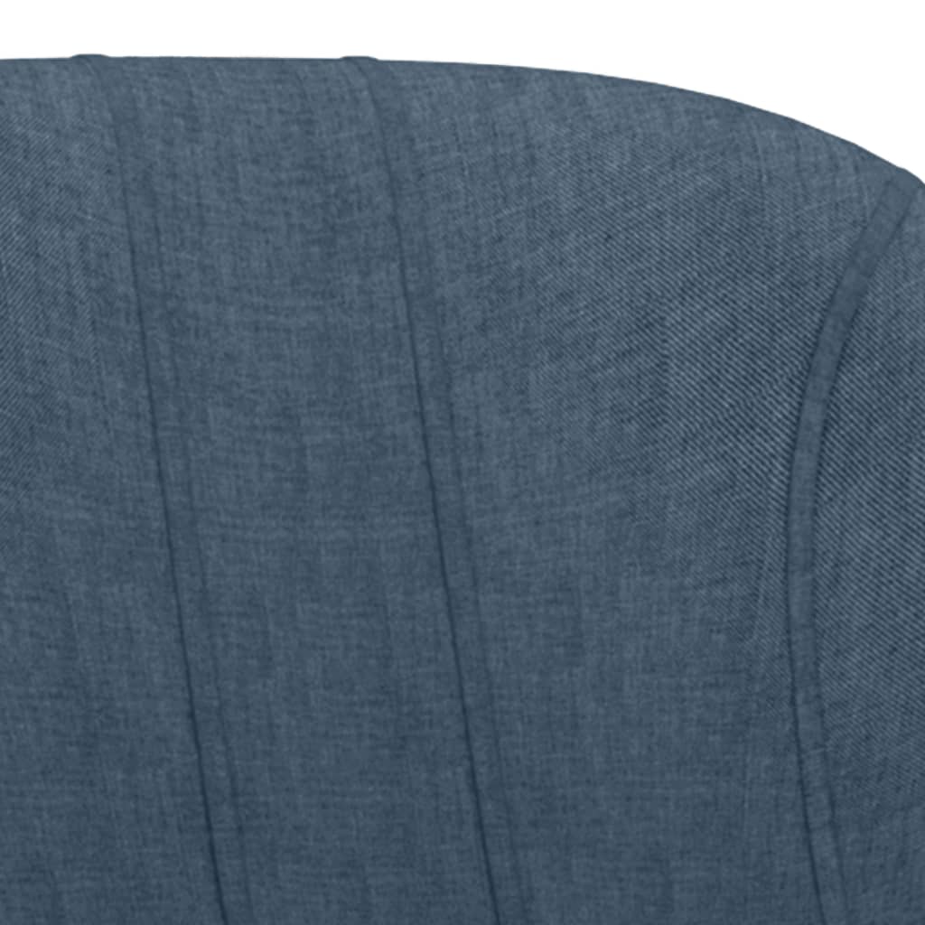vidaXL Krzesła barowe, 2 szt., niebieskie, tapicerowane tkaniną
