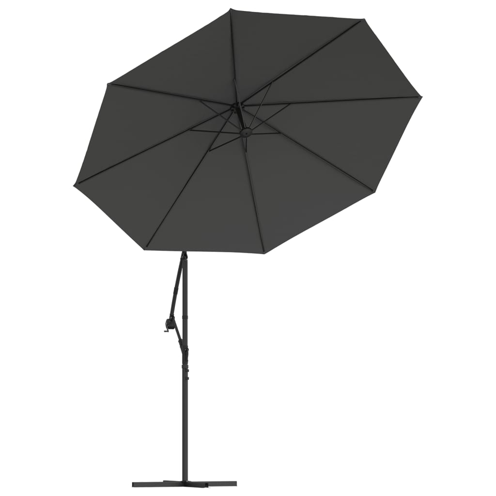 vidaXL Zamienne pokrycie parasola ogrodowego, antracytowe, 300 cm
