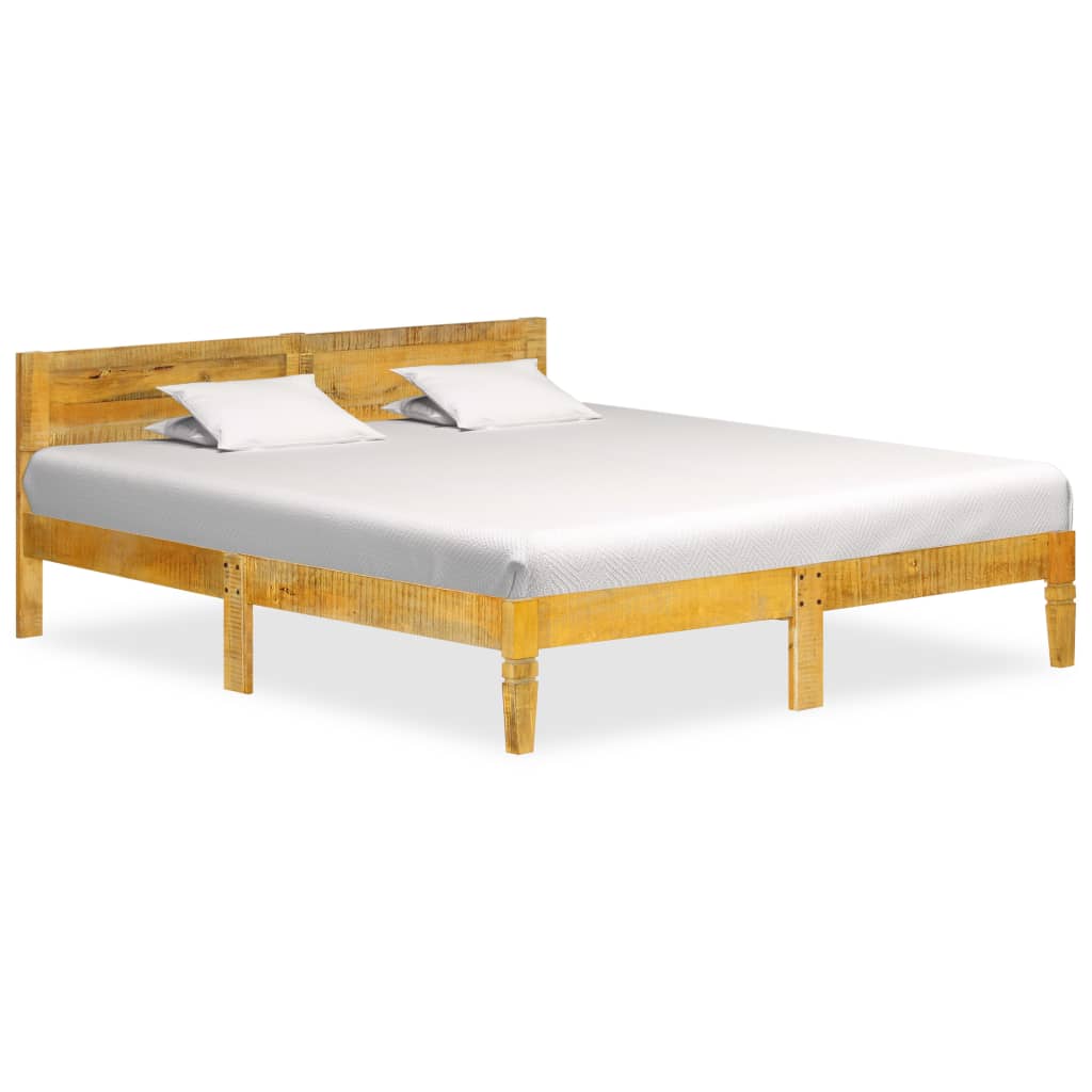 vidaXL Rama łóżka z litego drewna mango, 140 cm