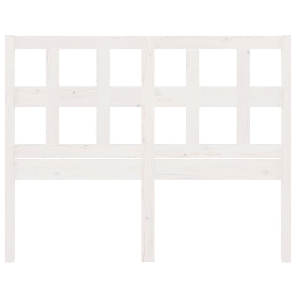 vidaXL Wezgłowie łóżka, białe, 185,5x4x100 cm, lite drewno sosnowe