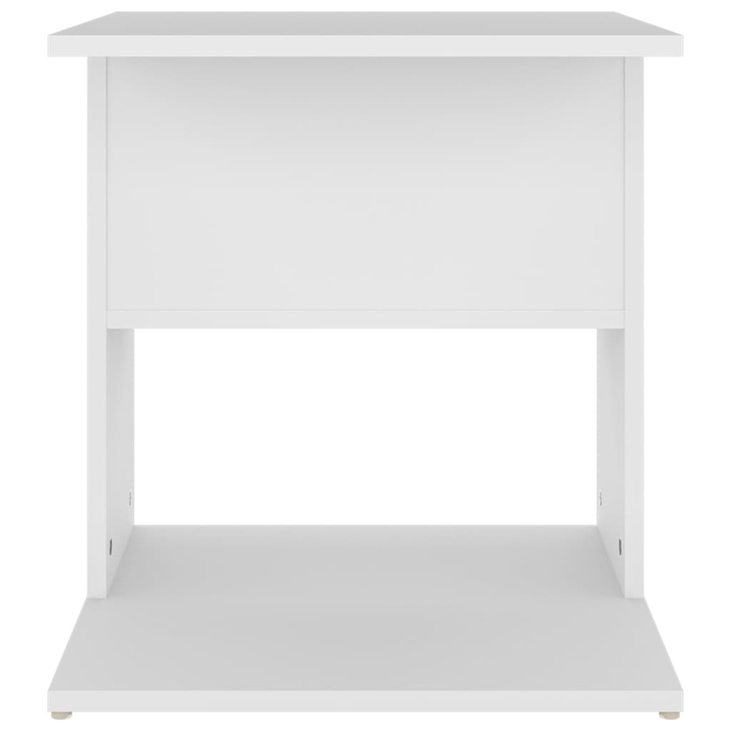 vidaXL Stolik boczny, biały, 45x45x48 cm, materiał drewnopochodny