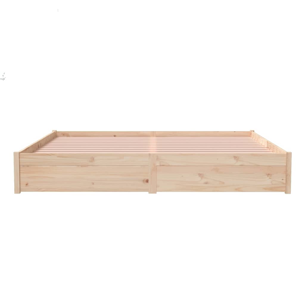 vidaXL Rama łóżka, lite drewno, 200 x 200 cm
