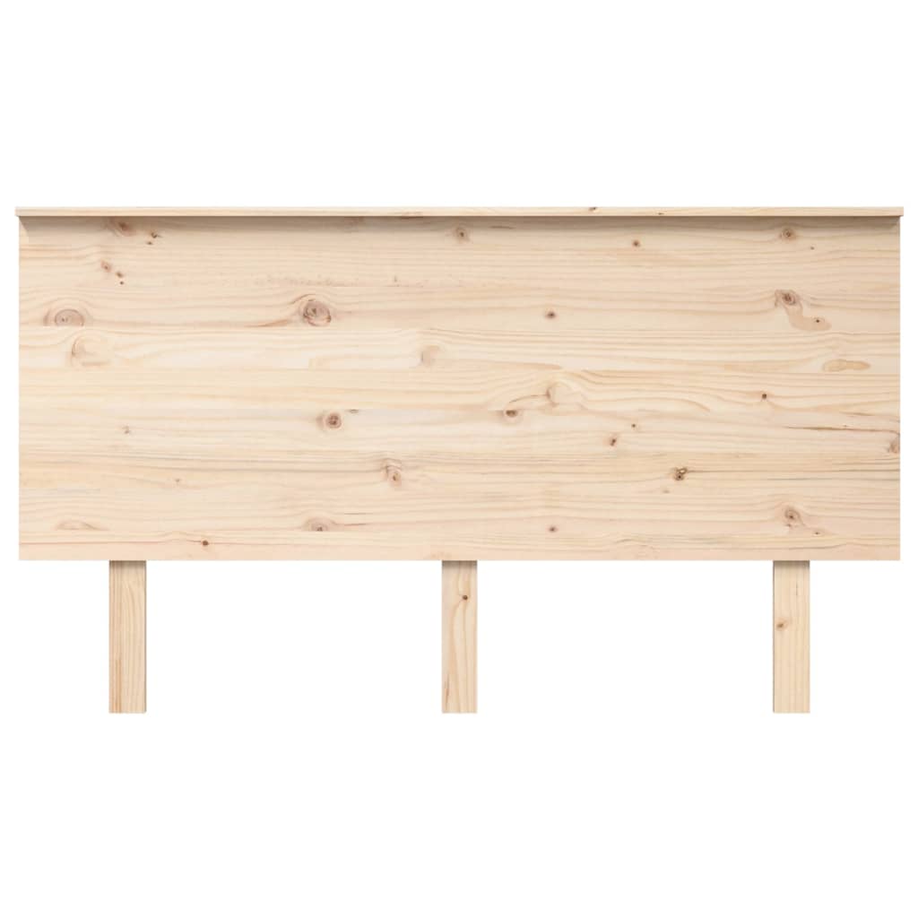 vidaXL Wezgłowie łóżka, 144x6x82,5 cm, lite drewno sosnowe