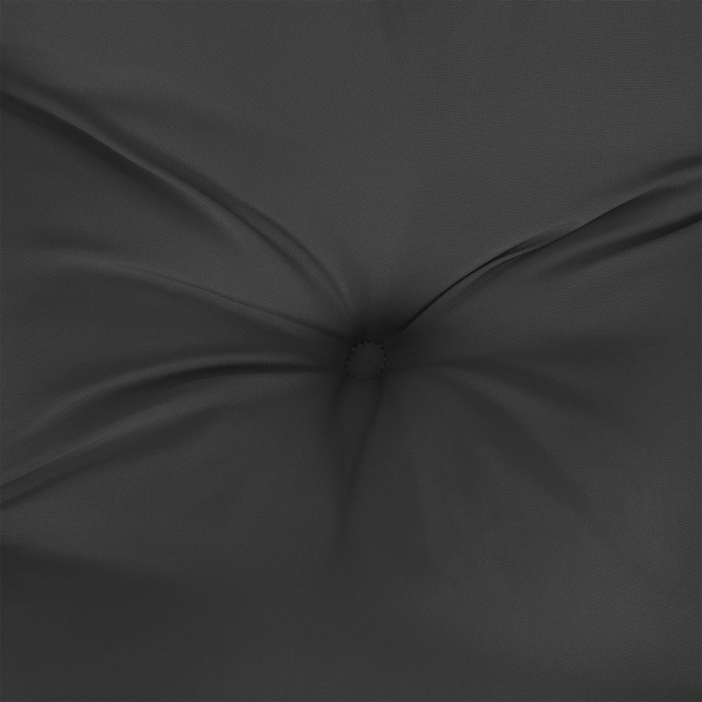 vidaXL Poduszka na ławkę ogrodową, czarna, 100x50x7 cm, tkanina