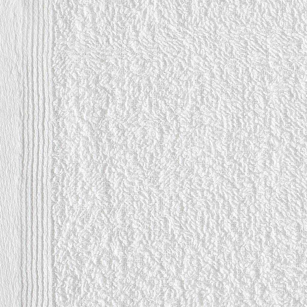 vidaXL Ręczniki hotelowe, 50 szt., bawełna, 350 g/m², 30x50 cm, białe