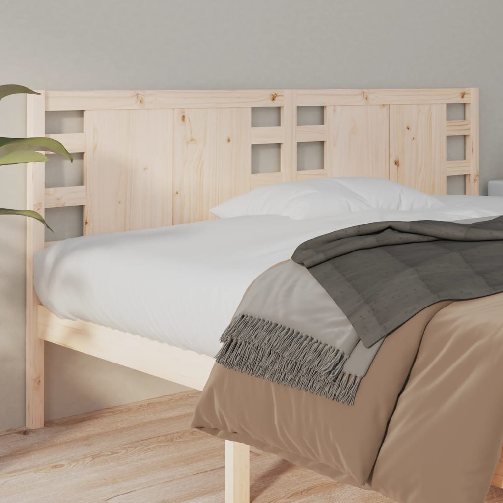 vidaXL Wezgłowie łóżka, 186x4x100 cm, lite drewno sosnowe