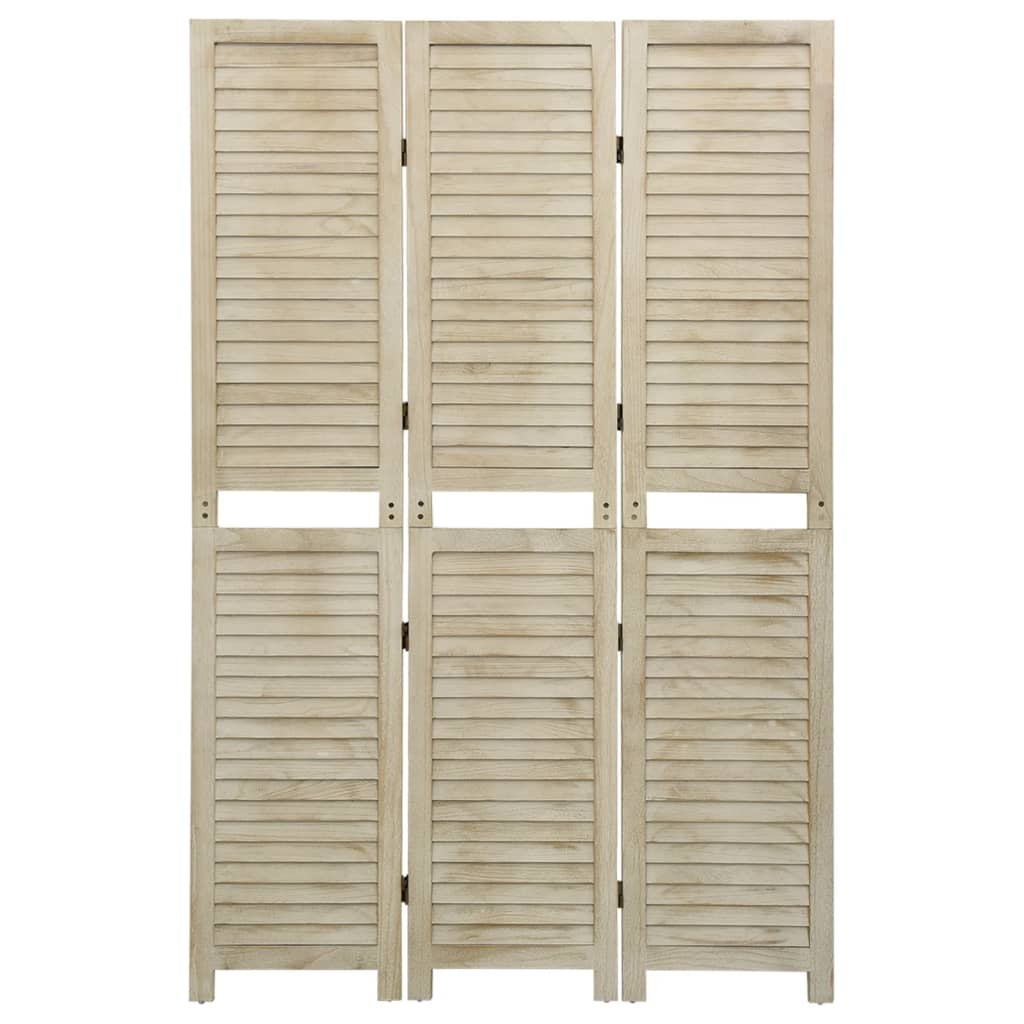 vidaXL Parawan 3-panelowy, 105x165 cm, lite drewno paulownia