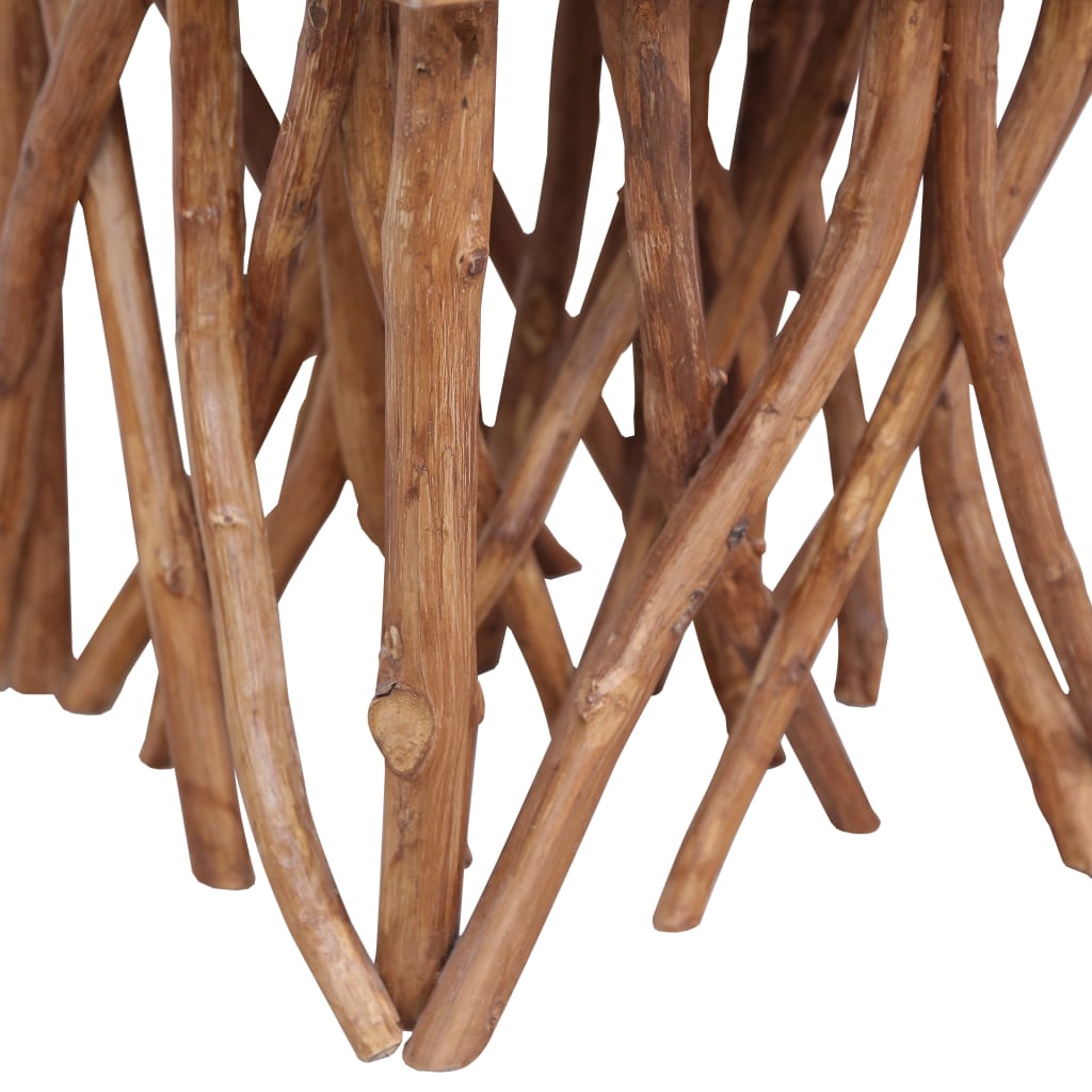 vidaXL Stolik kawowy z gałęzi, 40x40x40 cm, lite drewno