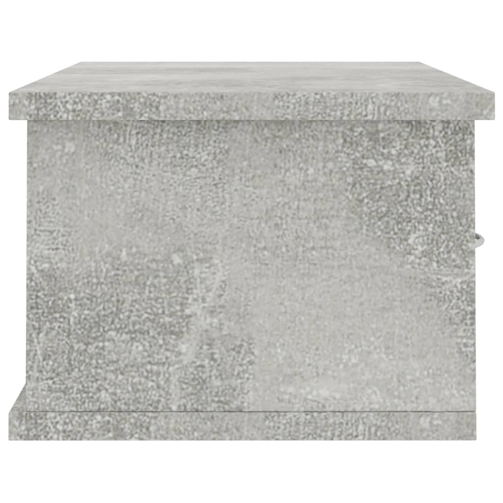vidaXL Półka ścienna, betonowa szarość, 60x26x18,5 cm