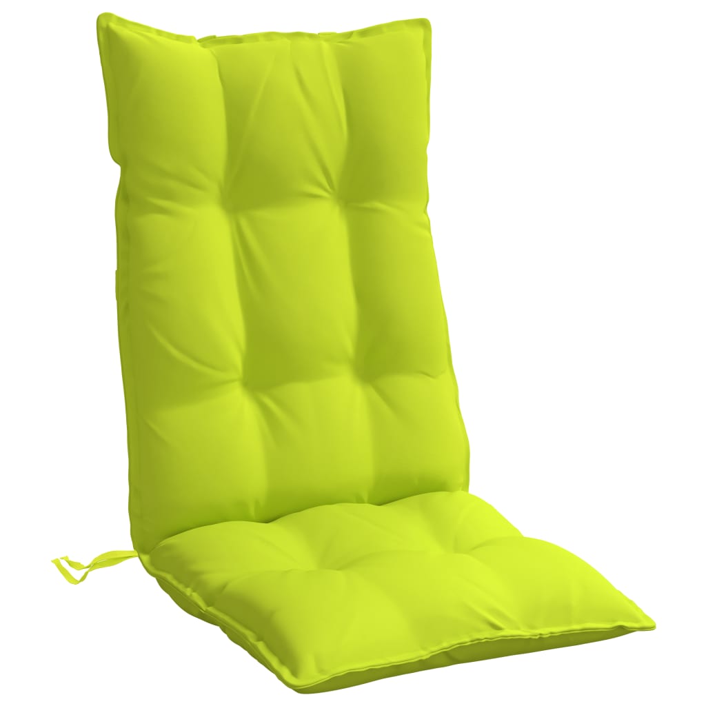 vidaXL Poduszki na krzesła z wysokim oparciem, 4 szt., jasnozielone