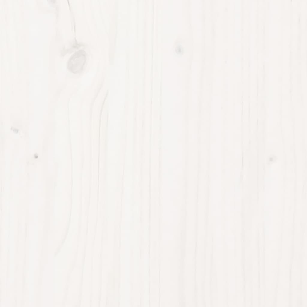 vidaXL Biurko, białe, 110x53x117 cm, lite drewno sosnowe