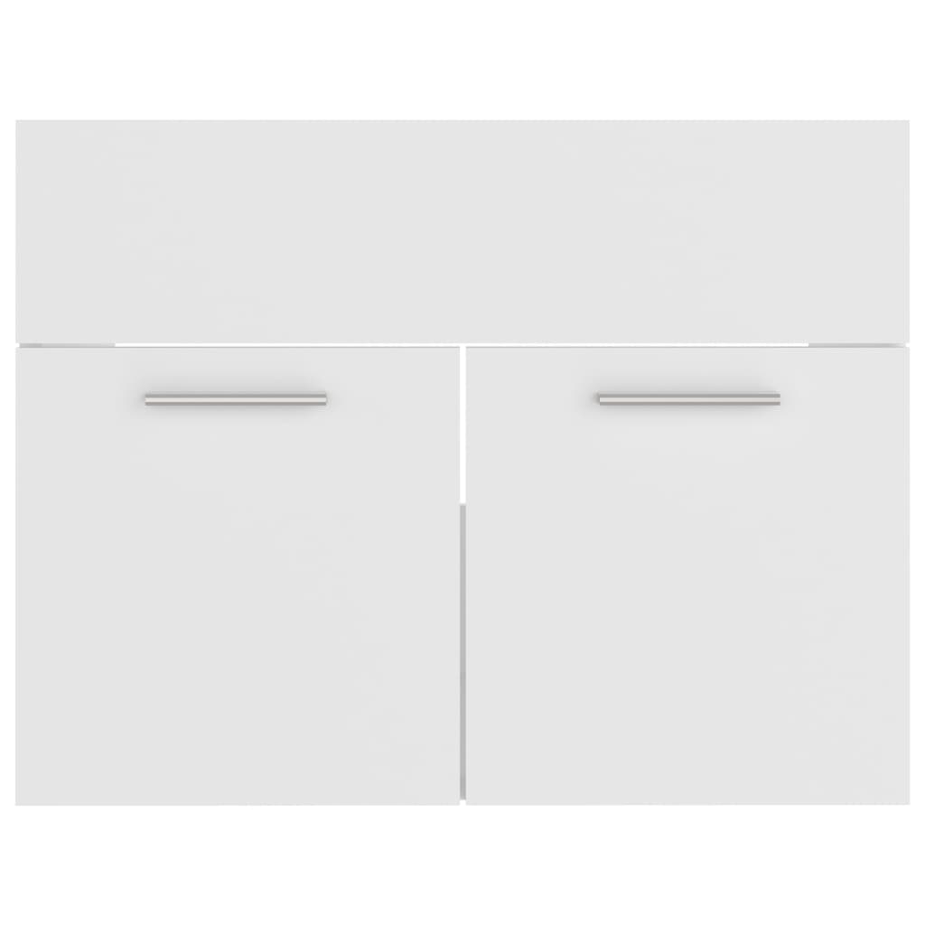 vidaXL 2-cz. zestaw mebli łazienkowych, biały, materiał drewnopochodny
