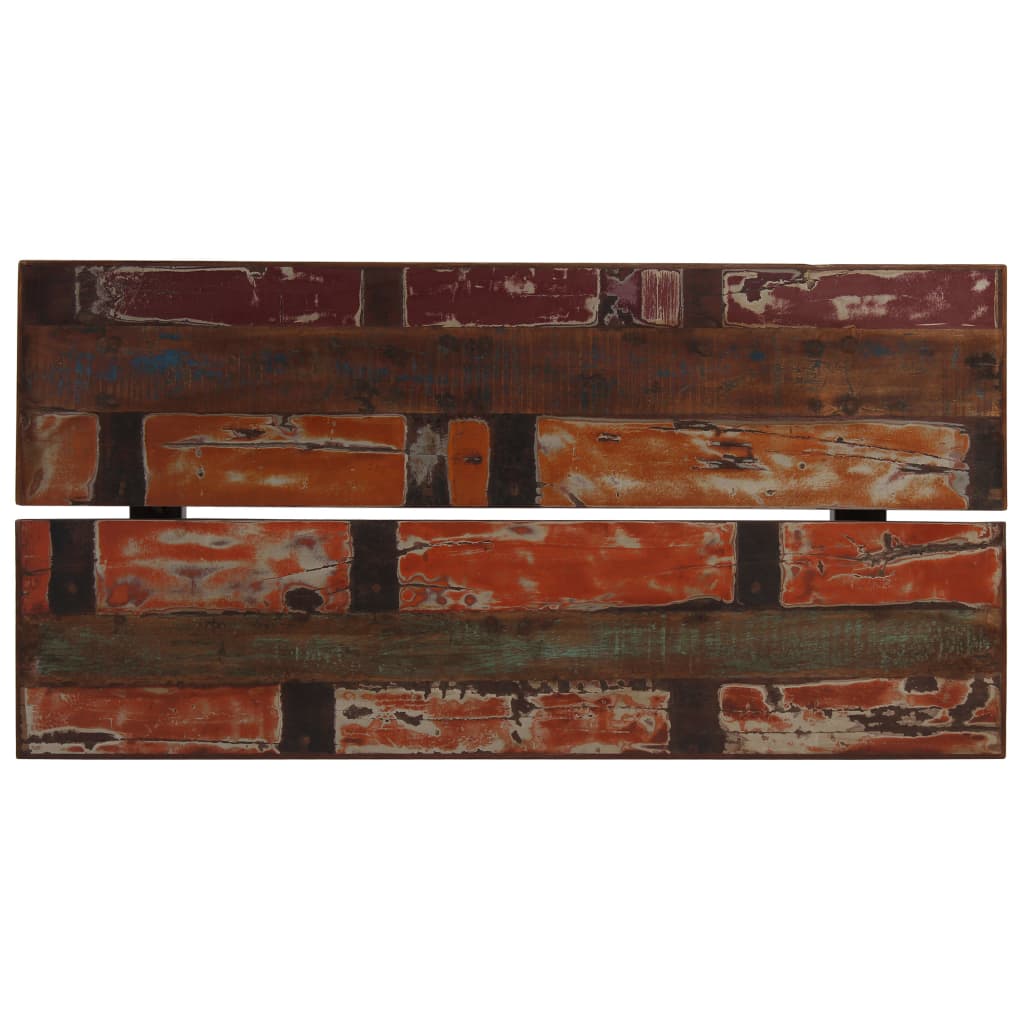 vidaXL Stolik barowy, lite drewno z odzysku, kolorowy, 150x70x107 cm