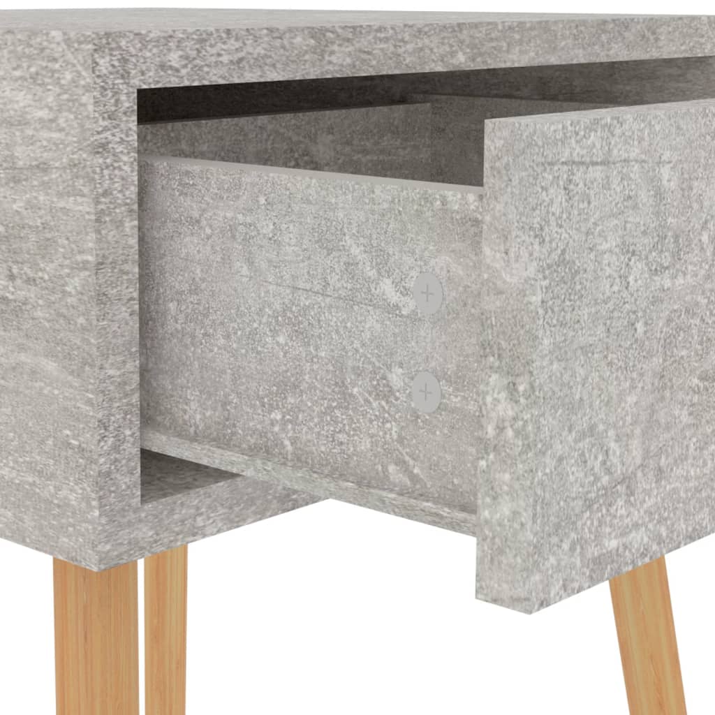 vidaXL Szafka nocna, betonowy szary, 40x40x56 cm, płyta wiórowa