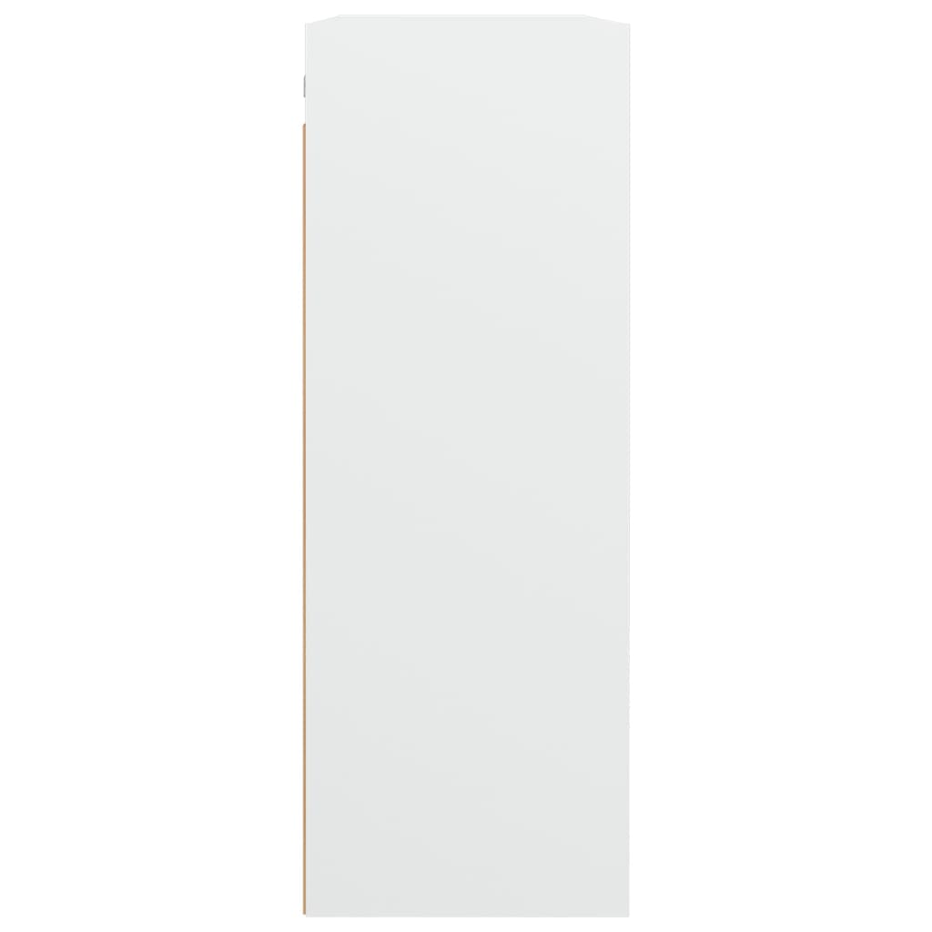 vidaXL Szafka wisząca, biała, 69,5x32,5x90 cm