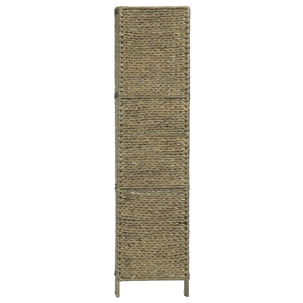 vidaXL 5-panelowy parawan pokojowy, brązowy, 193x160 cm, hiacynt wodny
