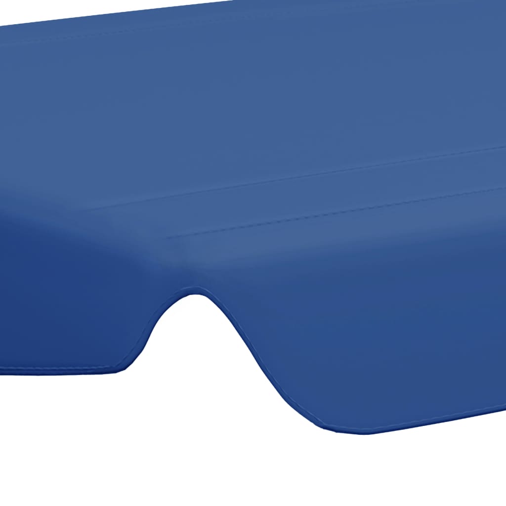 vidaXL Zadaszenie do huśtawki ogrodowej, niebieskie, 150/130x70/105 cm