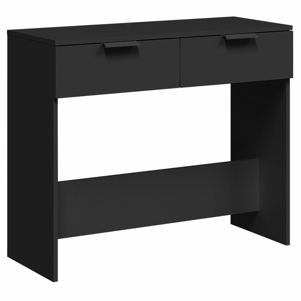 vidaXL Stolik konsolowy, czarny, 90x36x75 cm, materiał drewnopochodny