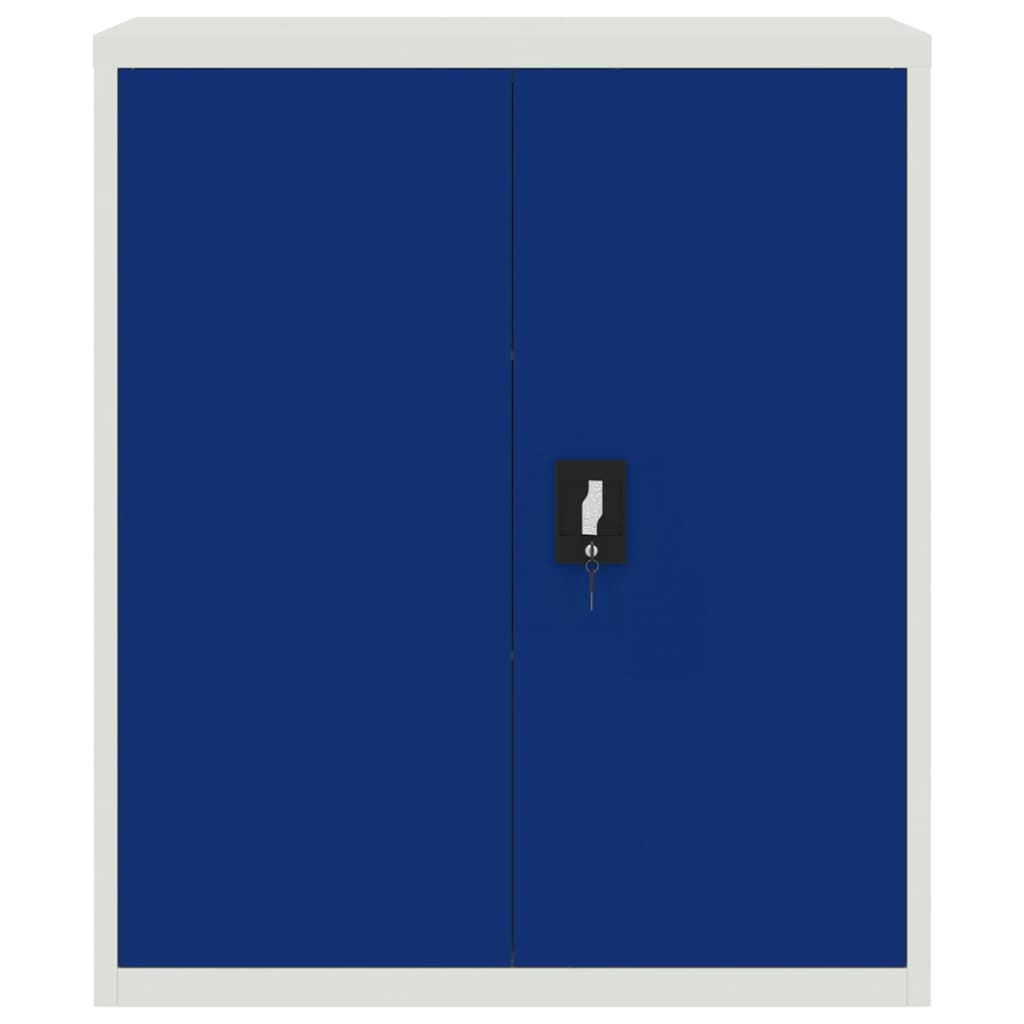 vidaXL Szafka na dokumenty, szaro-niebieska, 90x40x105 cm, stalowa