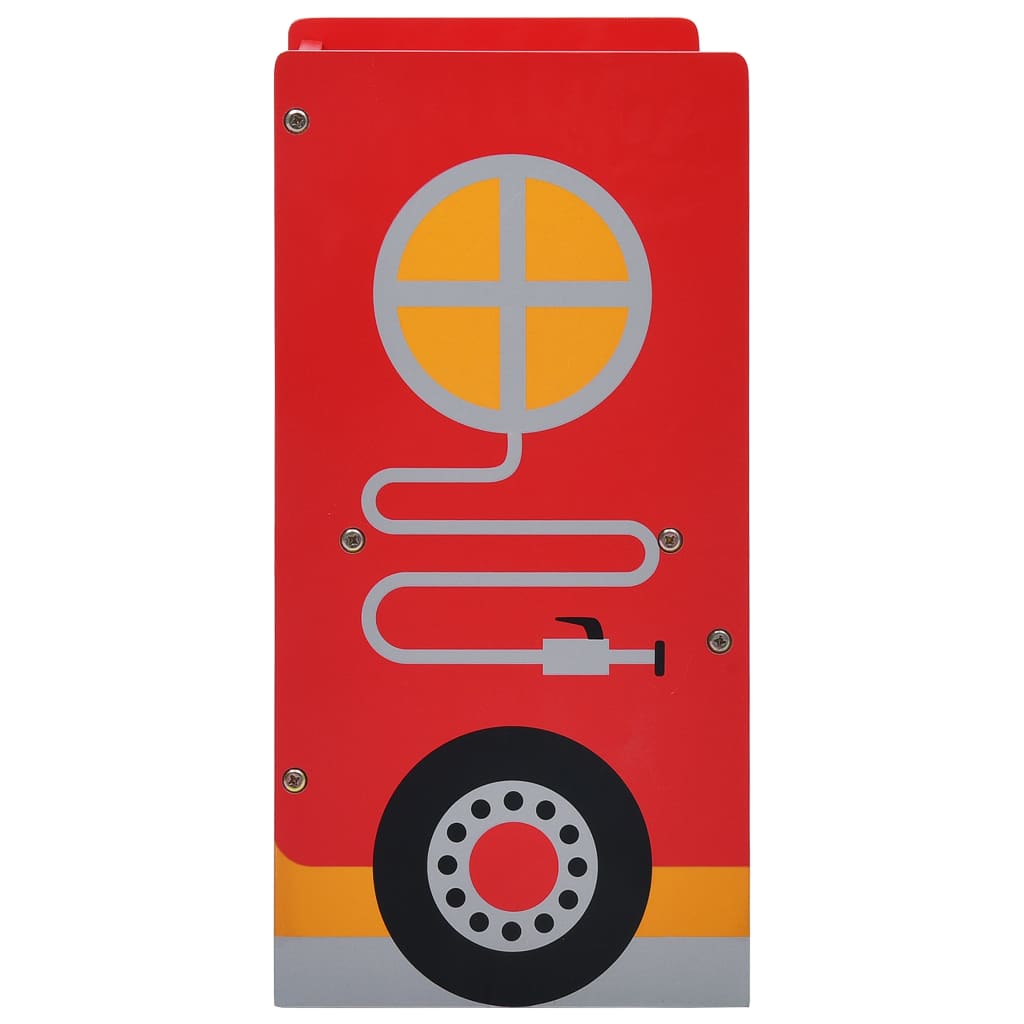 vidaXL 3-częściowy zestaw mebli dla dzieci, wóz strażacki, drewno