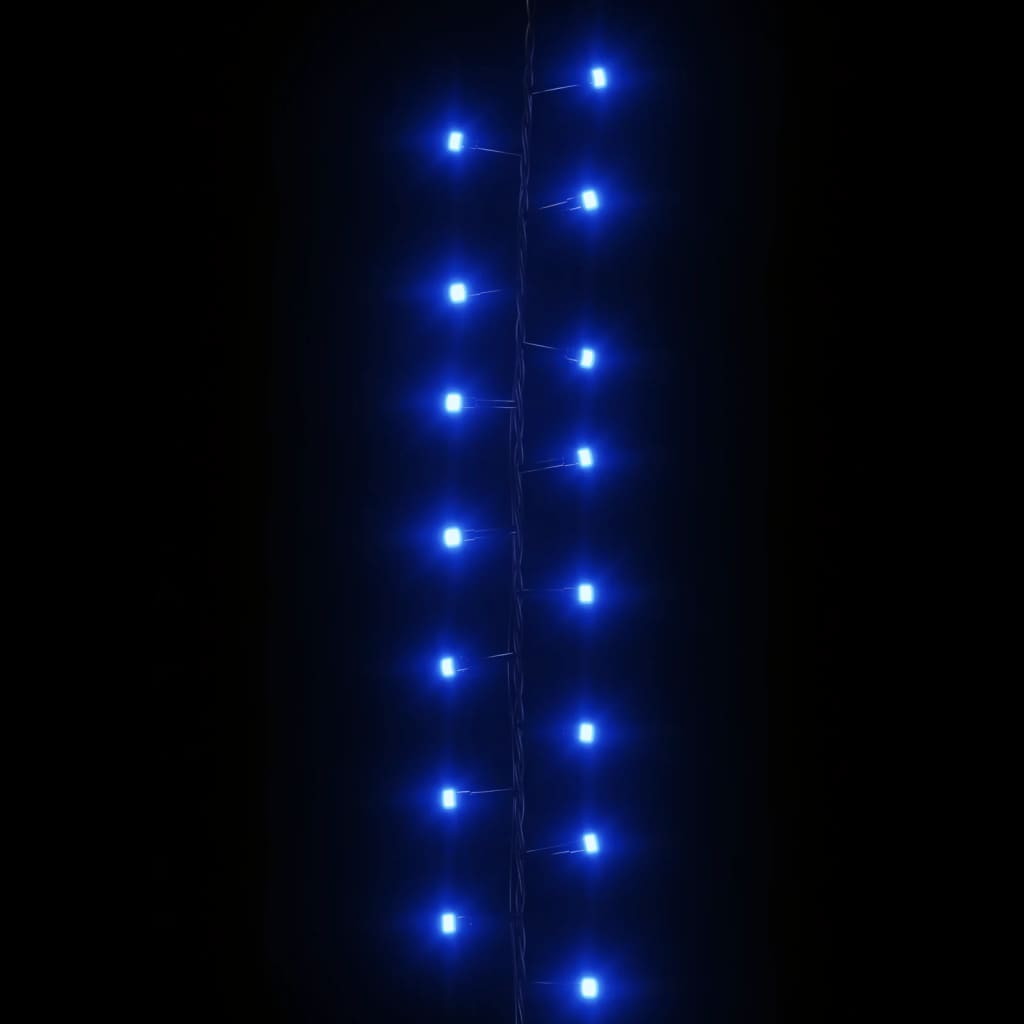 vidaXL Lampki LED, 2000 diod, gęsto umieszczone, niebieskie, 45 m, PVC