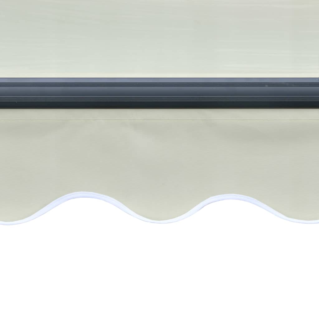 vidaXL Zwijana markiza z LED i czujnikiem wiatru, 400x300 cm, kremowa