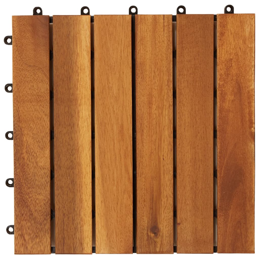 vidaXL Drewniane płytki tarasowe, 30 x 30 cm, akacja, 30 szt.
