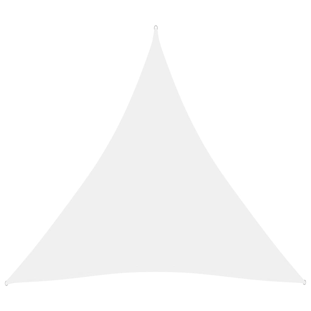 vidaXL Trójkątny żagiel ogrodowy, tkanina Oxford, 4,5x4,5x4,5 m, biały