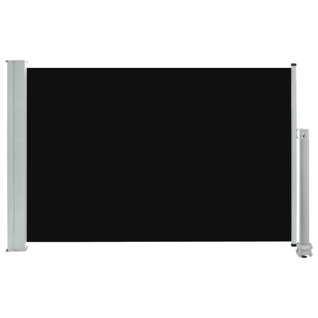 vidaXL Wysuwana markiza boczna na taras, 60 x 300 cm, czarna