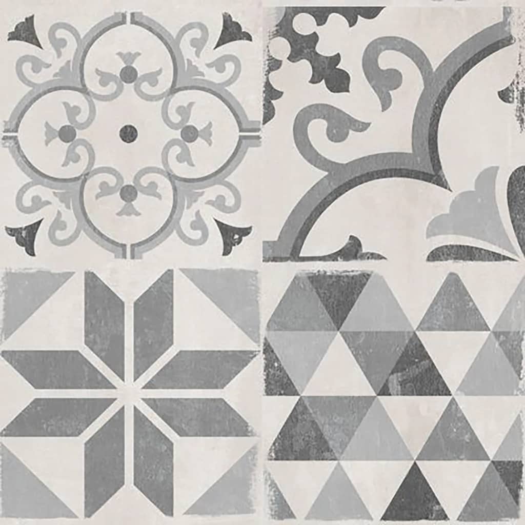 Grosfillex Panele ścienne Accent, 9 szt., 15,4x120 cm, andaluz grey