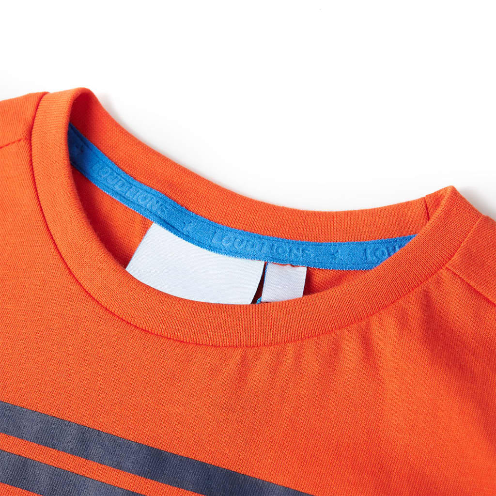 Koszulka dziecięca, ciemnopomarańczowa, 92