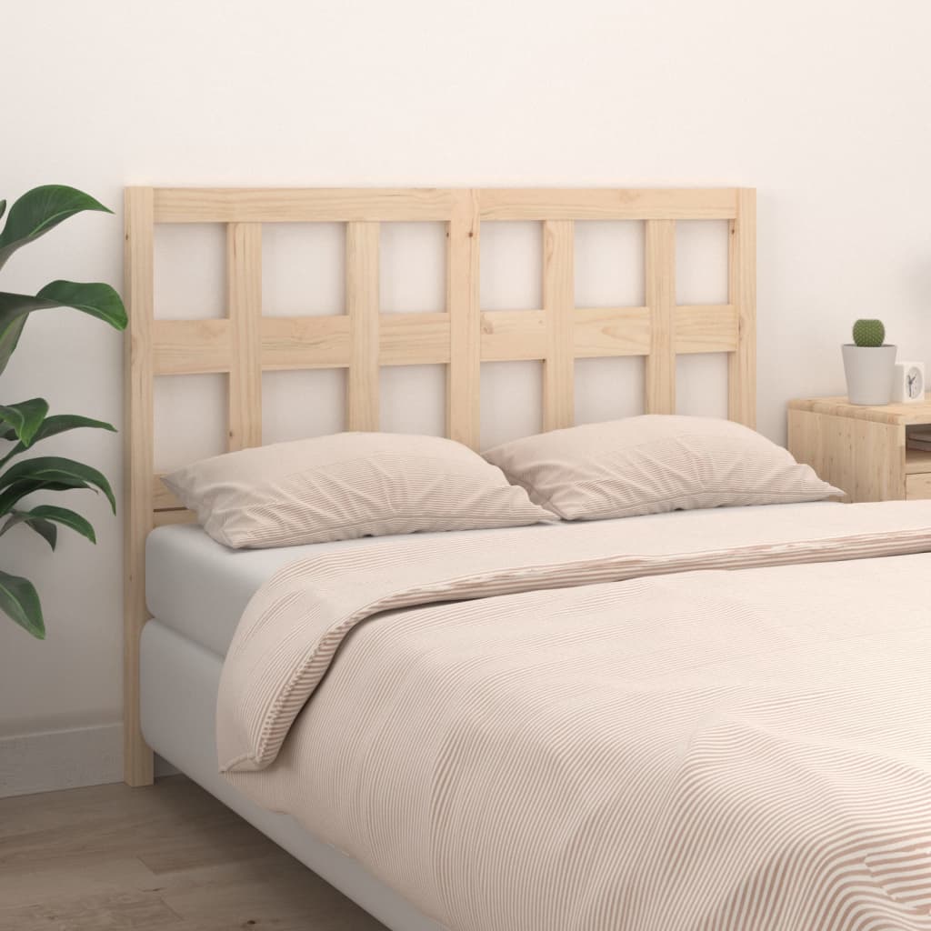 vidaXL Wezgłowie łóżka, 140,5x4x100 cm, lite drewno sosnowe