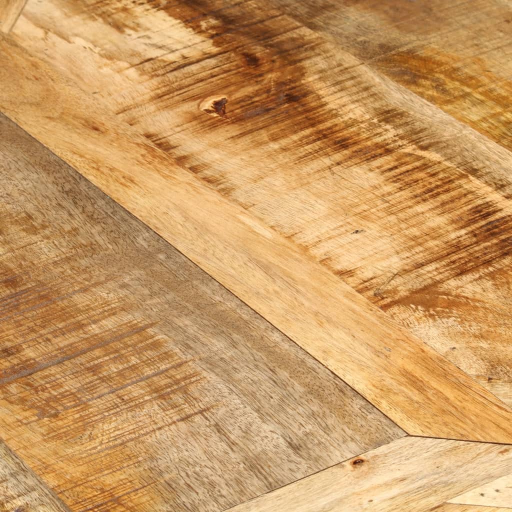 vidaXL Stół do jadalni, Ø150x76 cm, surowe drewno mango