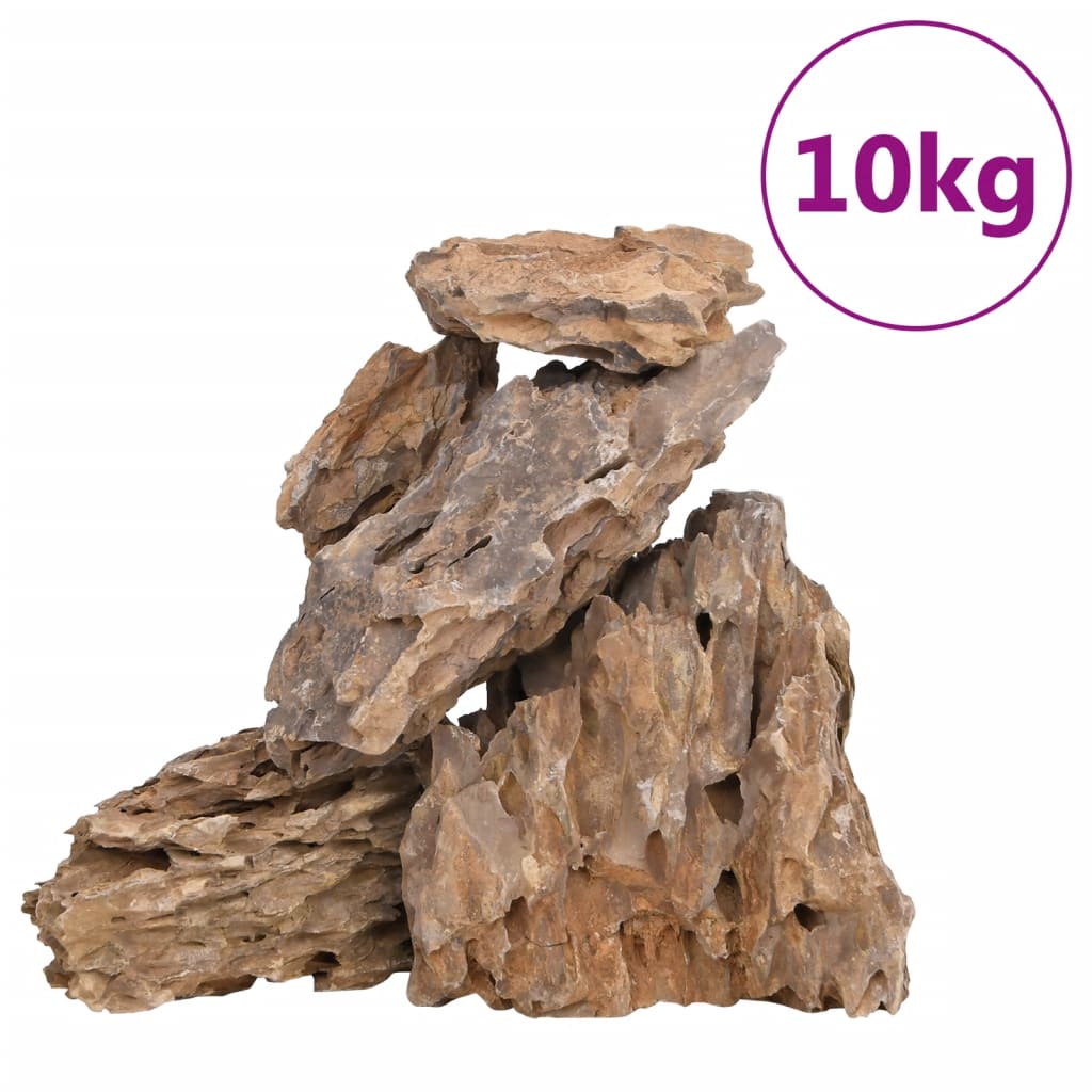 vidaXL Kamienie dragon stone, 10 kg, różne kolory, 10-30 cm