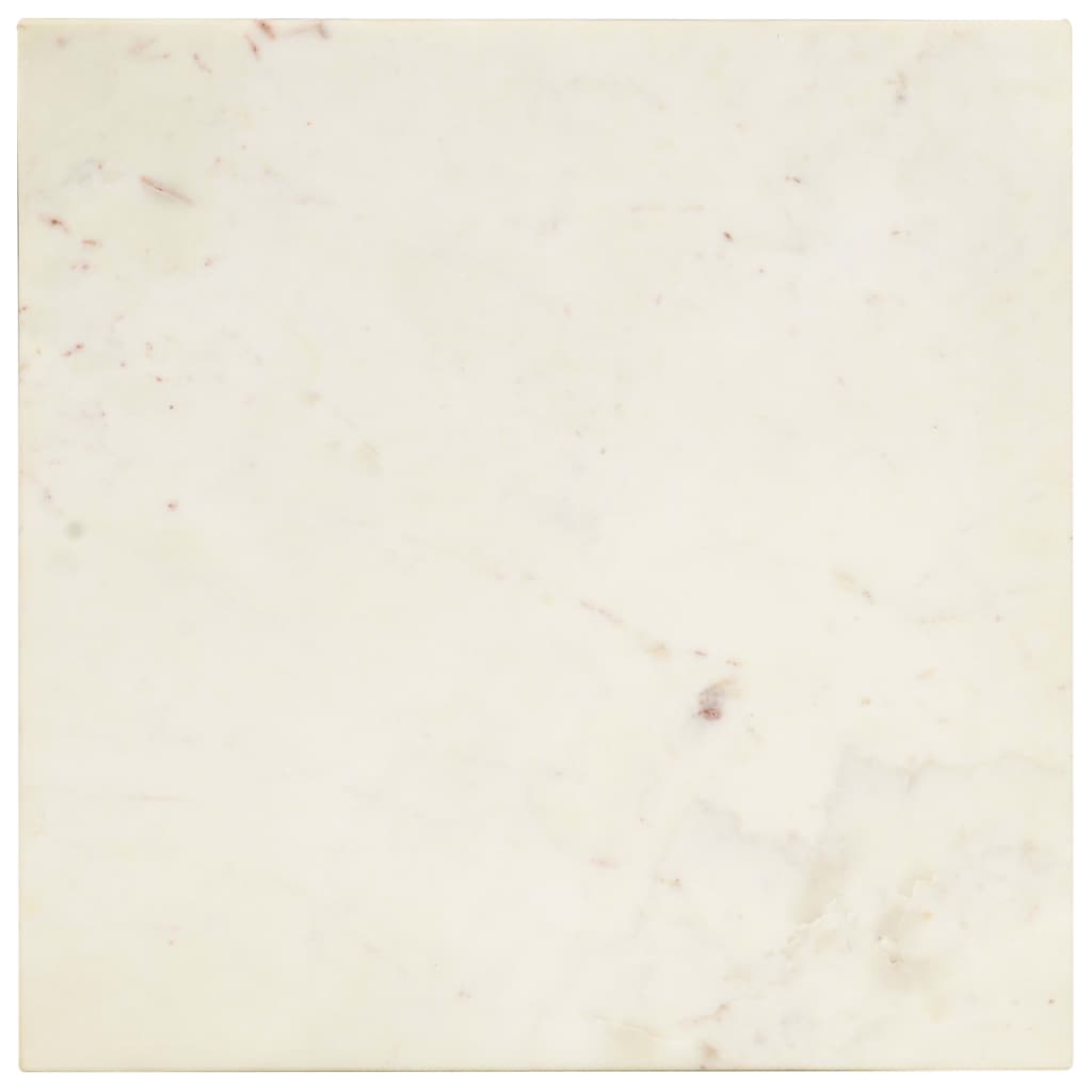 vidaXL Stolik kawowy, biały, 40x40x35 cm, kamień o teksturze marmuru