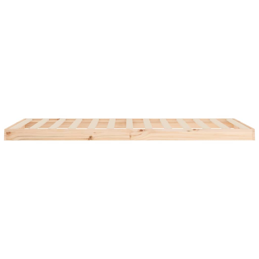 vidaXL Rama łóżka, 90 x 200 cm, lite drewno sosnowe